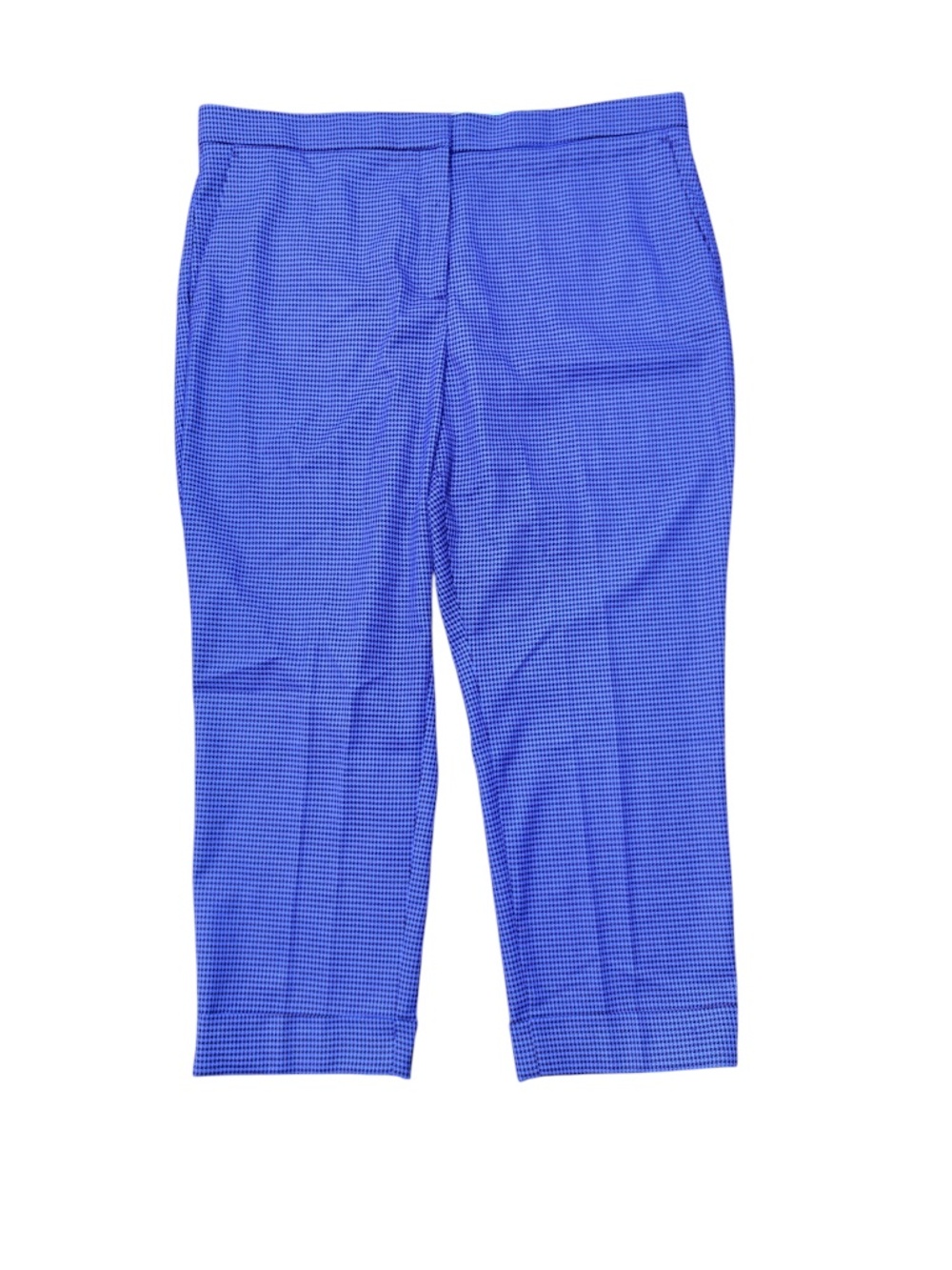 Ann Taylor "Eva" Purple Micro Check Plus Size Pants